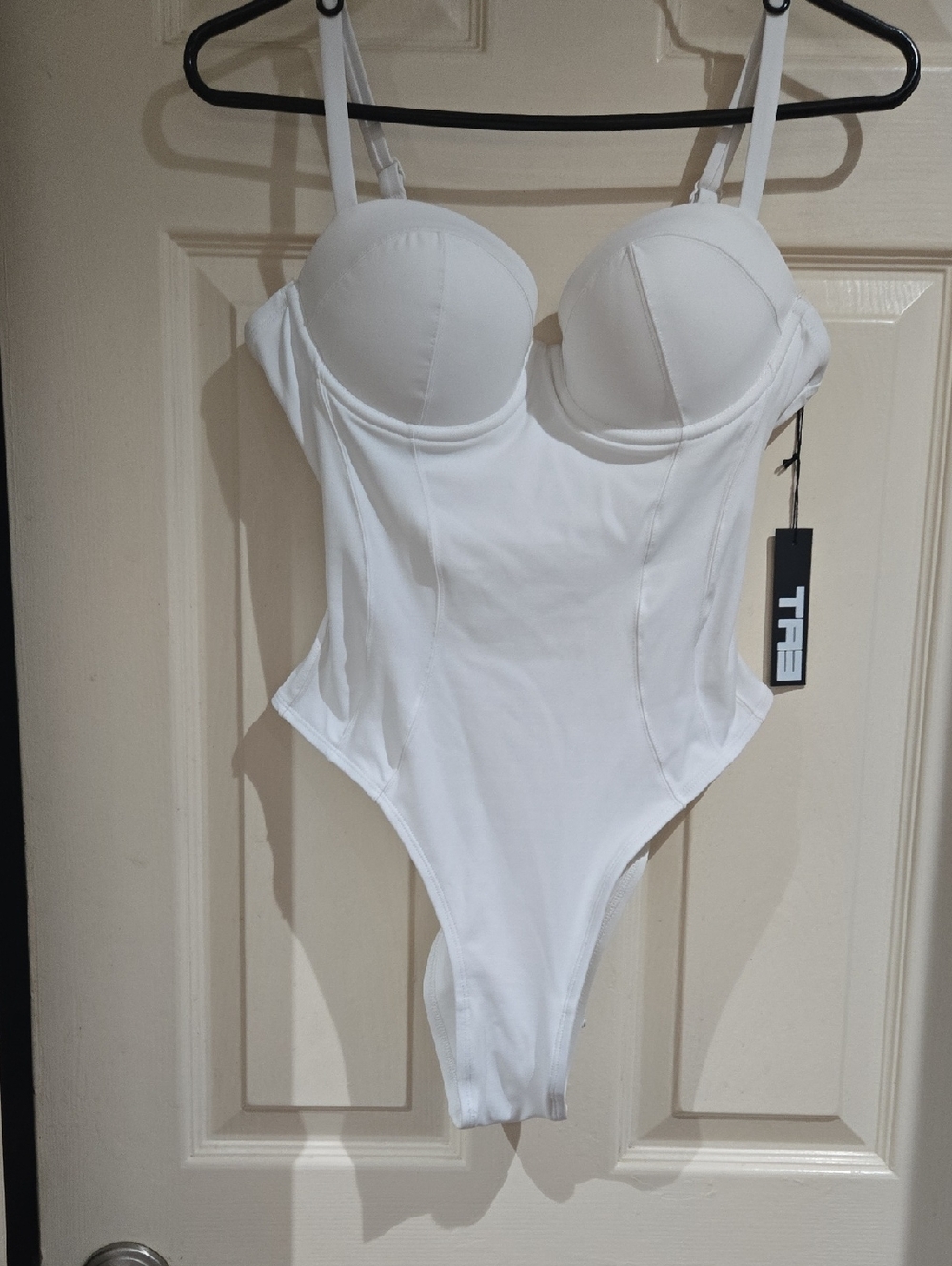 Ta3 White One-Piece Swimsuit Lushy